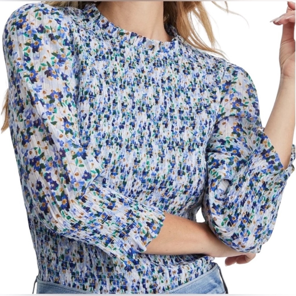 Veronica Beard Kali Top - Cobalt Blue